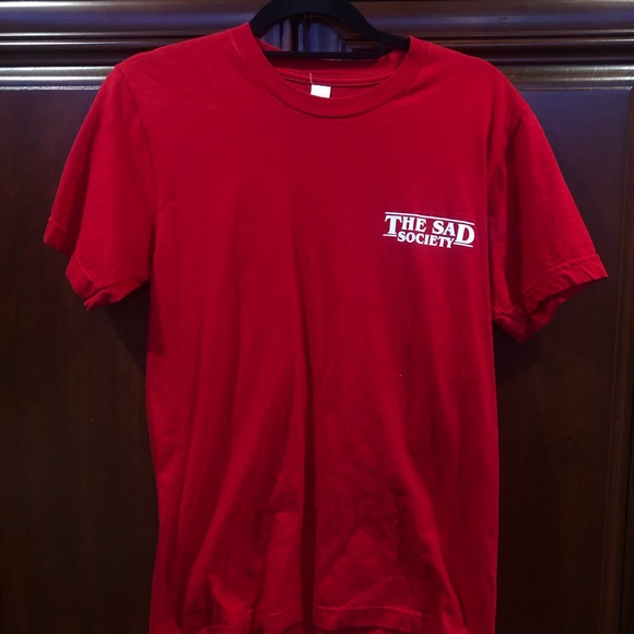 Red and White The Sad Society T-Shirt Bundle - Picture 2 of 7